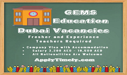 GEMS Education Dubai Vacancies for Teachers