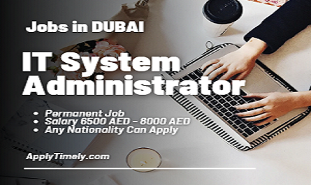 IT System Administrator Jobs in Dubai